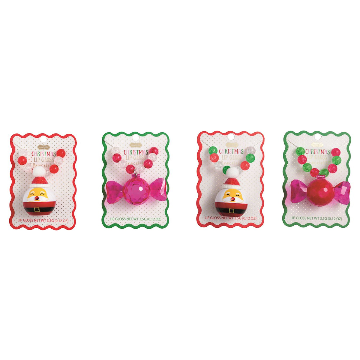 Christmas Lip Gloss Bracelets