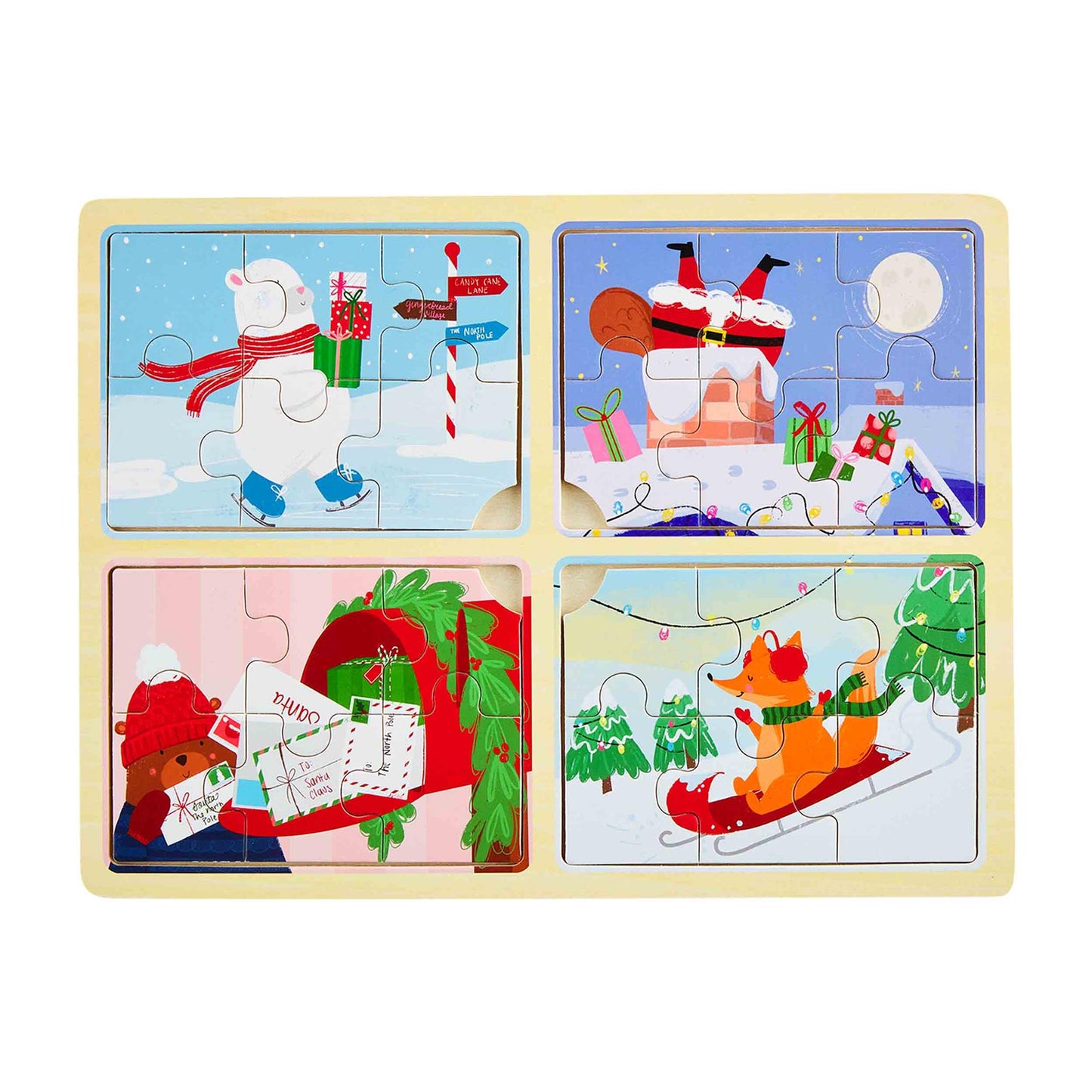 4 In 1 Puzzle - Christmas