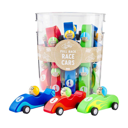 Pull-Back Wood Race Cars