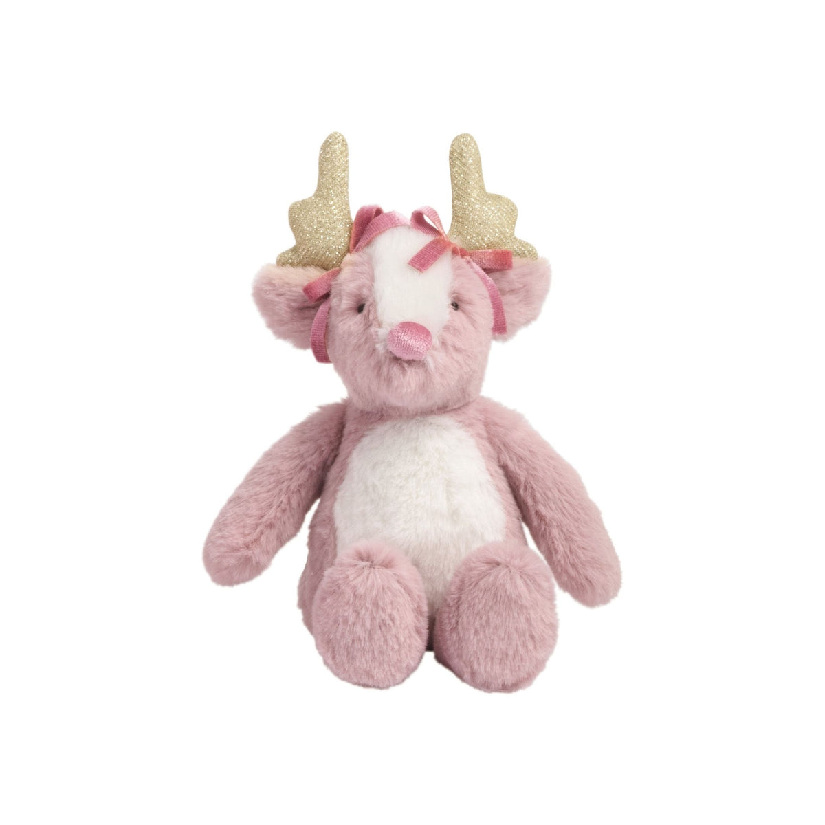 Mini Christmas Plush Pals - Pink Reindeer
