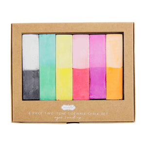 Color-Block Rainbow Chalk Set
