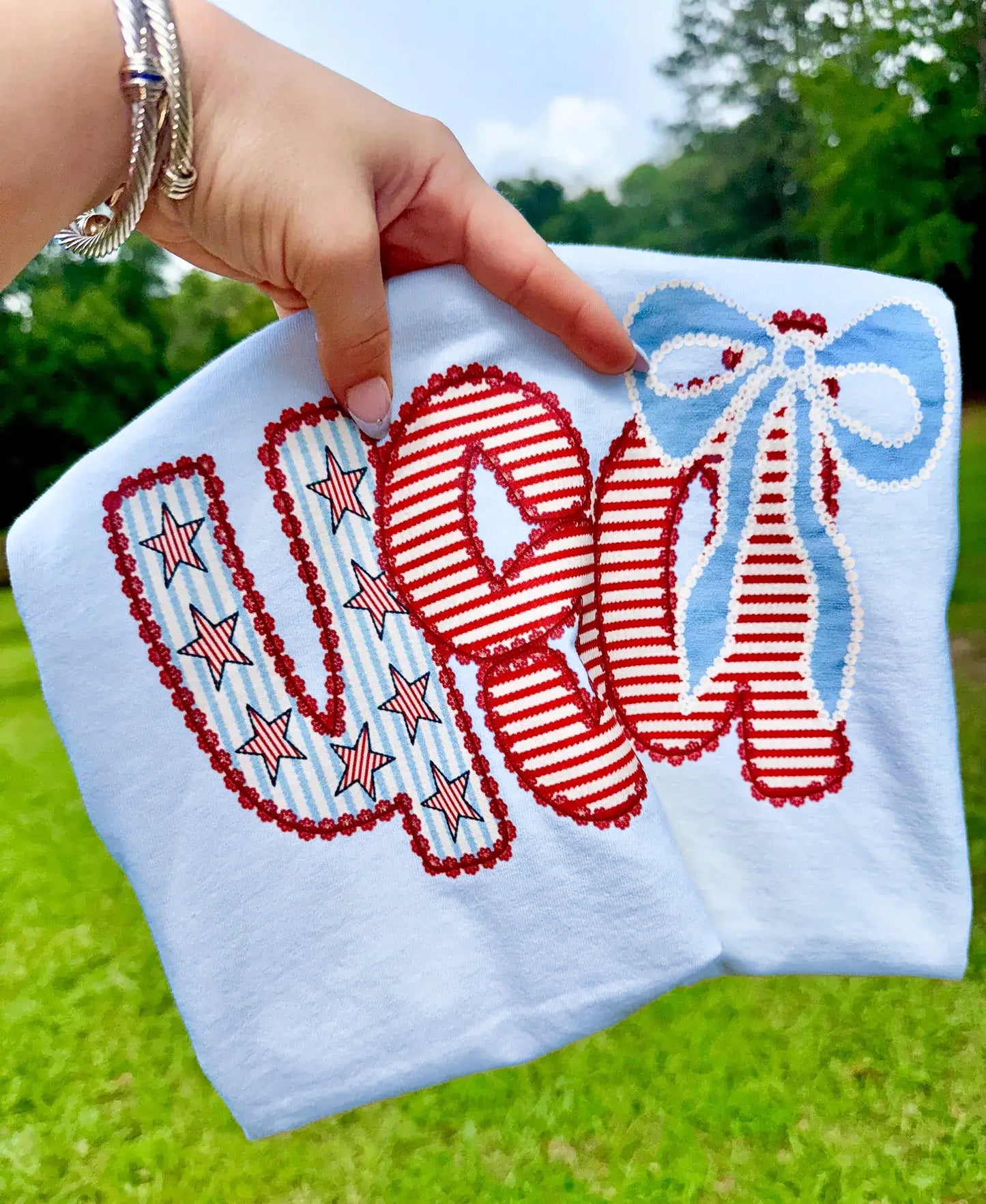 USA Coquette Bow Tee