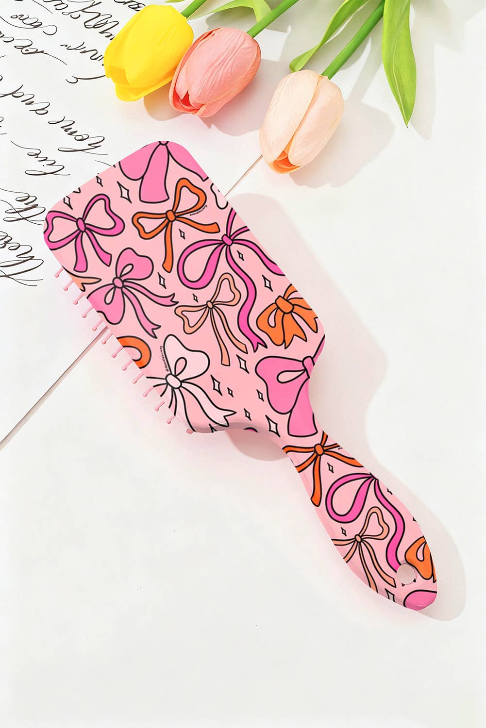 Starry Ribbon Bow Air Cushion Hair Brush