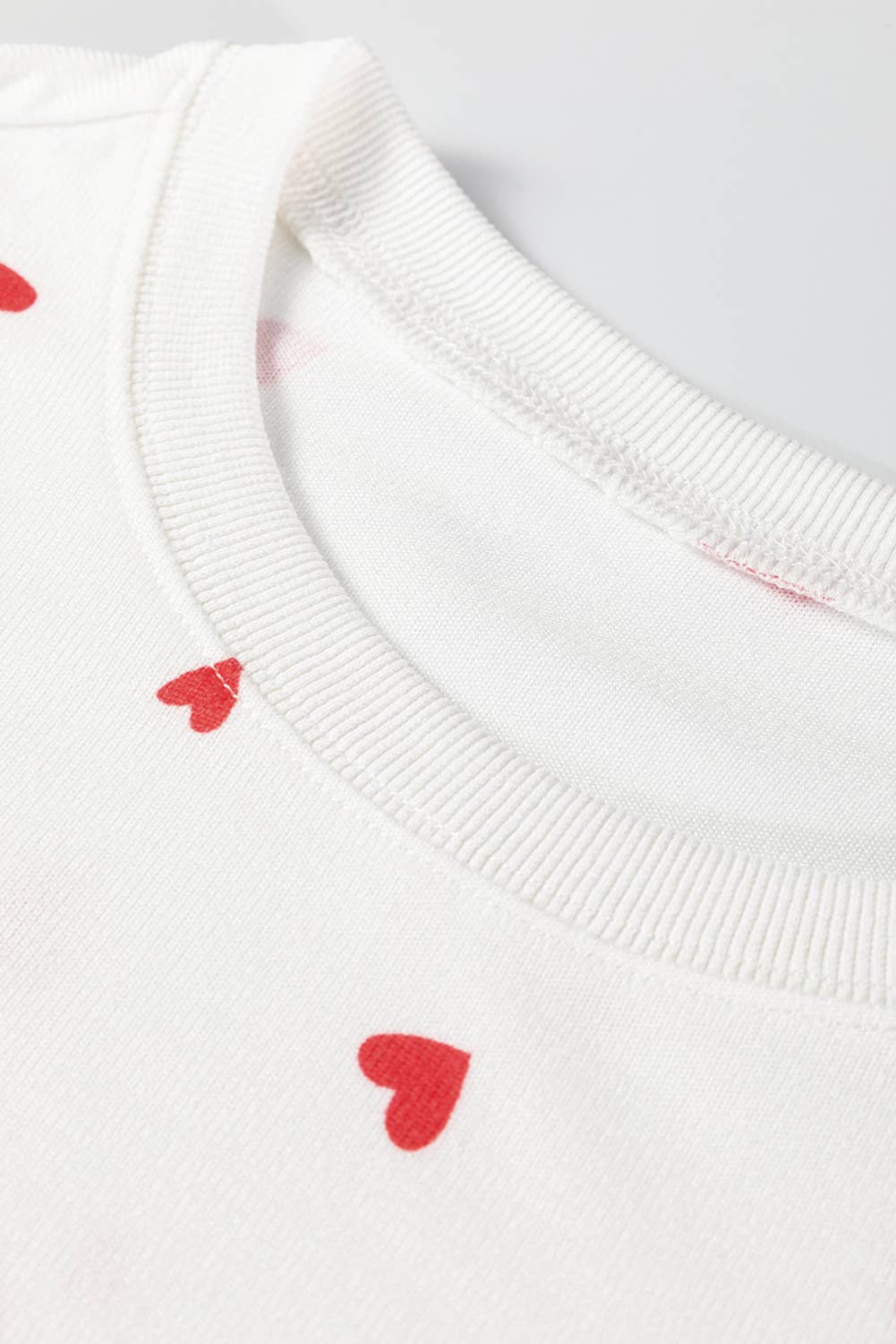 Heart Pattern Drawstring Lounge Set