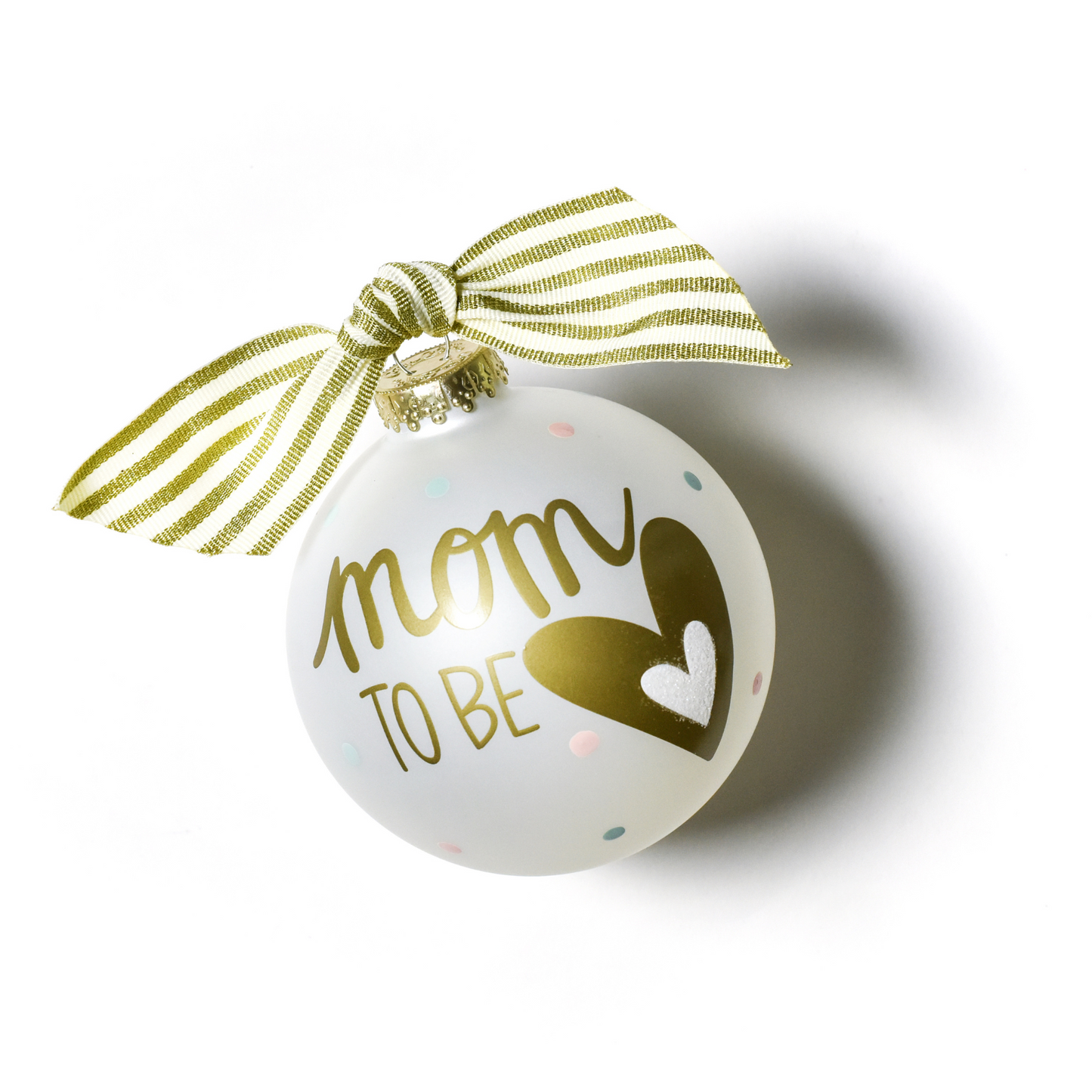 Mom to Be Glass Ornament