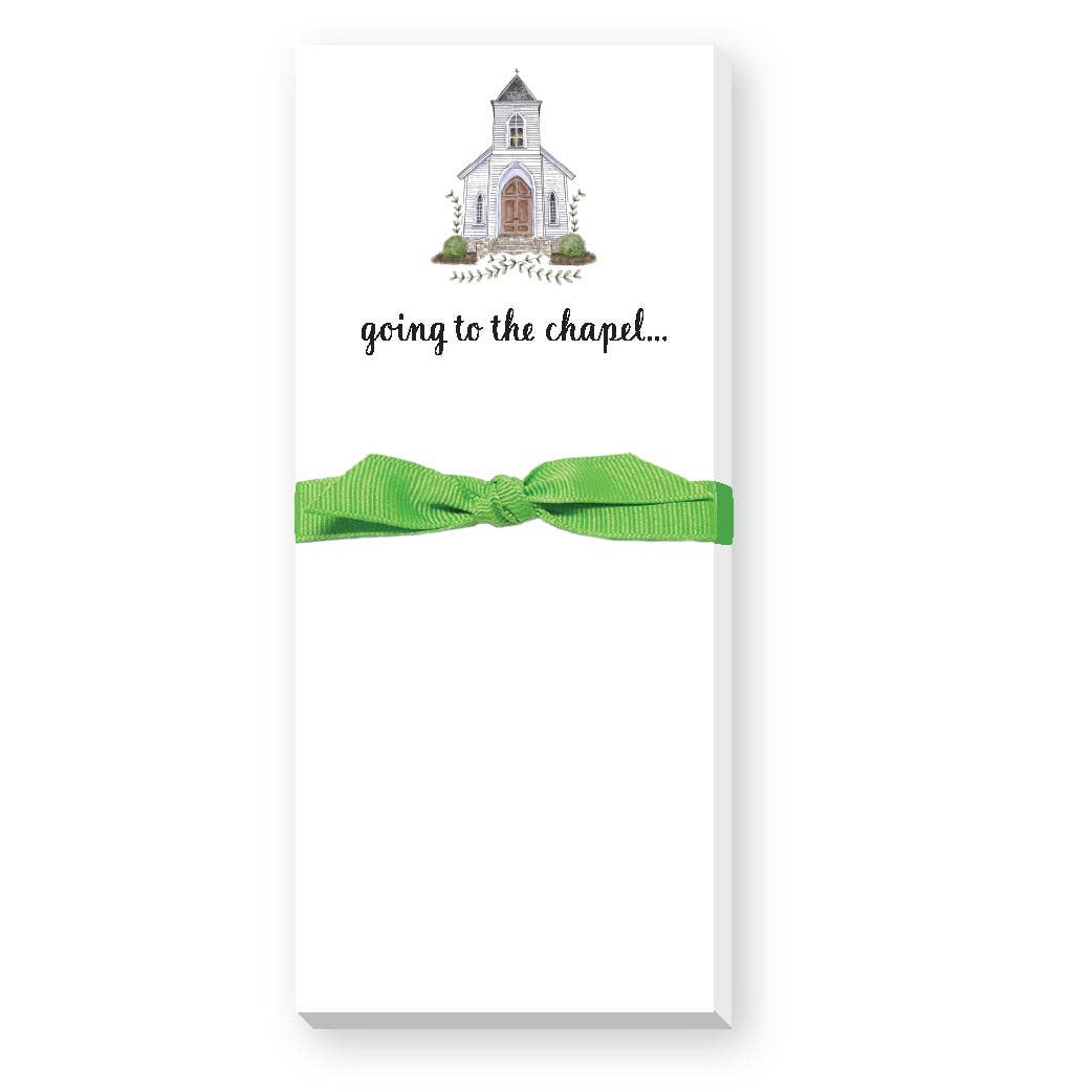 Going To The Chapel Wedding Skinnie Notepad