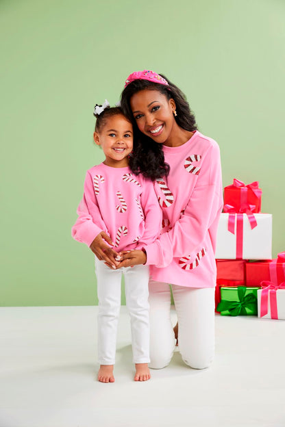 Candy Cane Toddler Sweatshirt