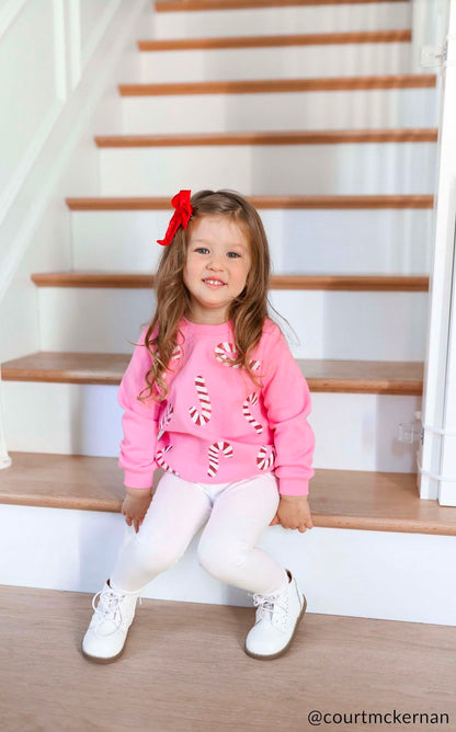 Candy Cane Toddler Sweatshirt