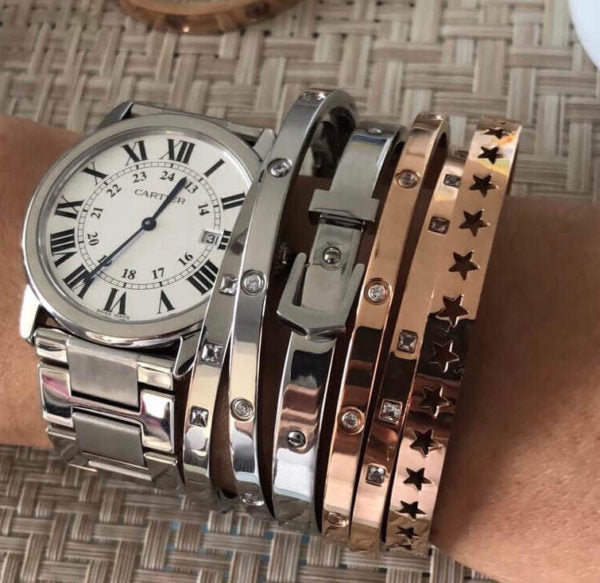 Belt Bangle Rose Gold