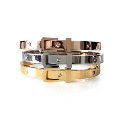 Belt Bangle Silver