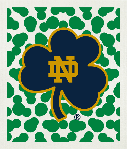St. Patrick's Day Notre Dame Swedish Cloth