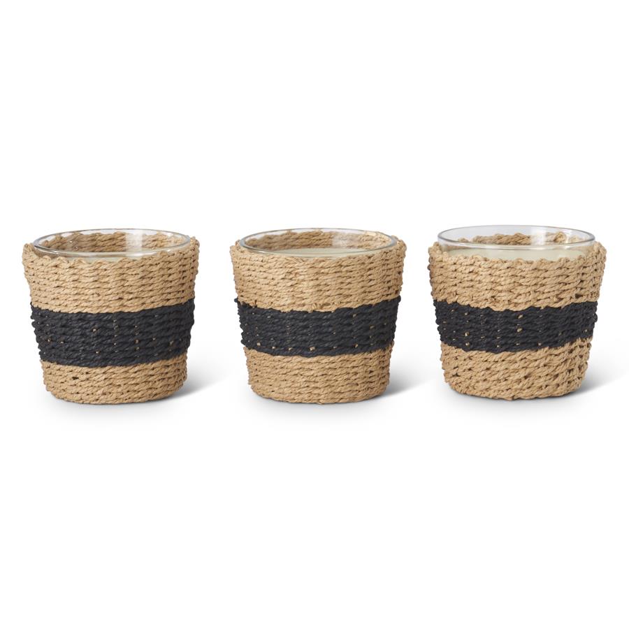 Natural Wicker Sleeve Soy Candles