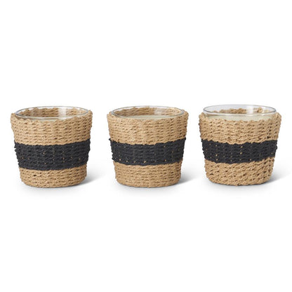 Natural Wicker Sleeve Soy Candles