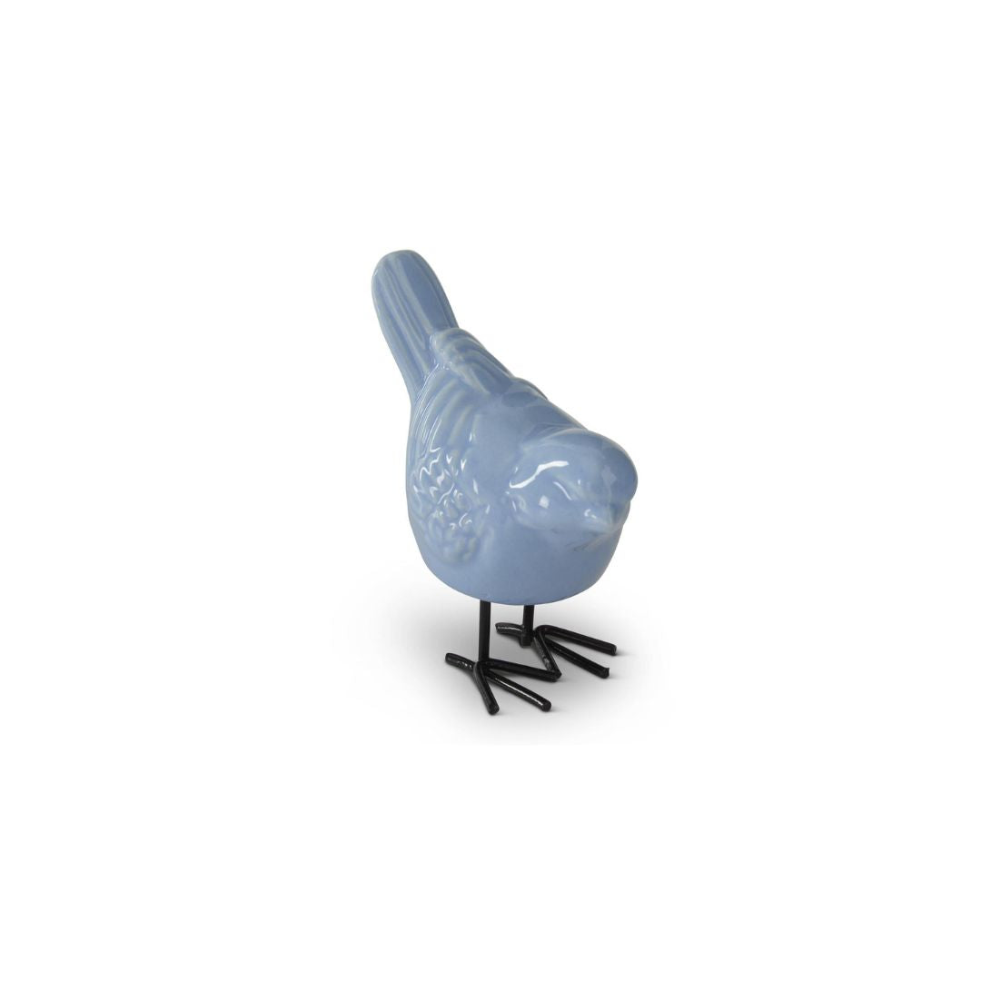 Blue Porcelain Bird Figurines
