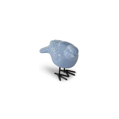 Blue Porcelain Bird Figurines