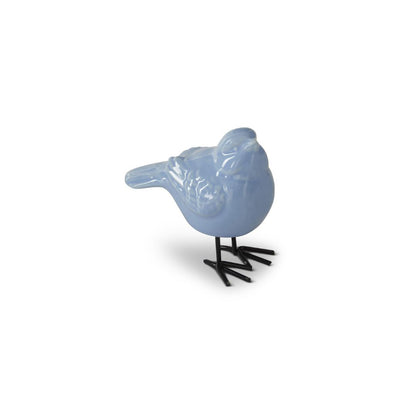 Blue Porcelain Bird Figurines