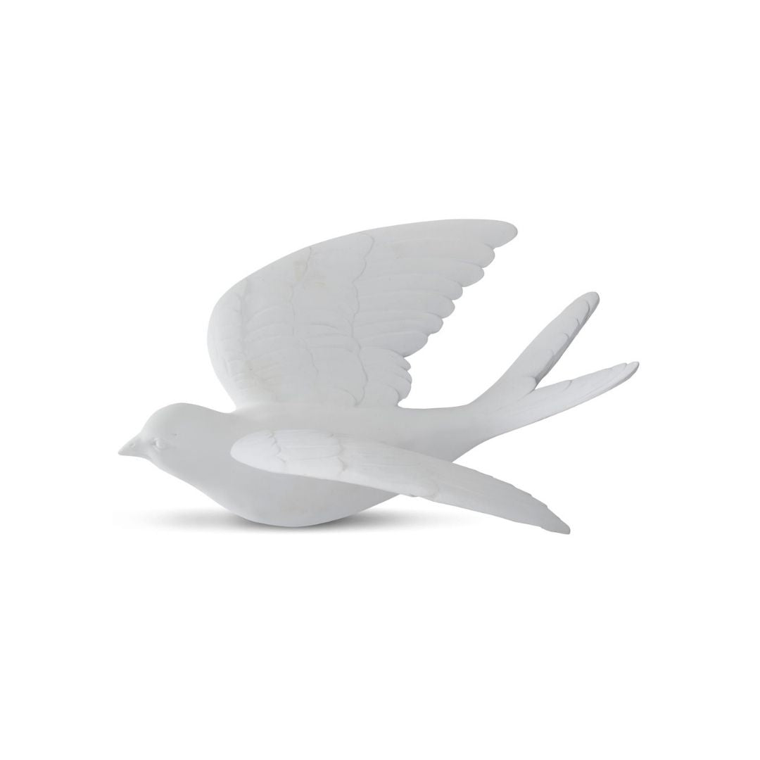 Matte White Wall Hanging Birds