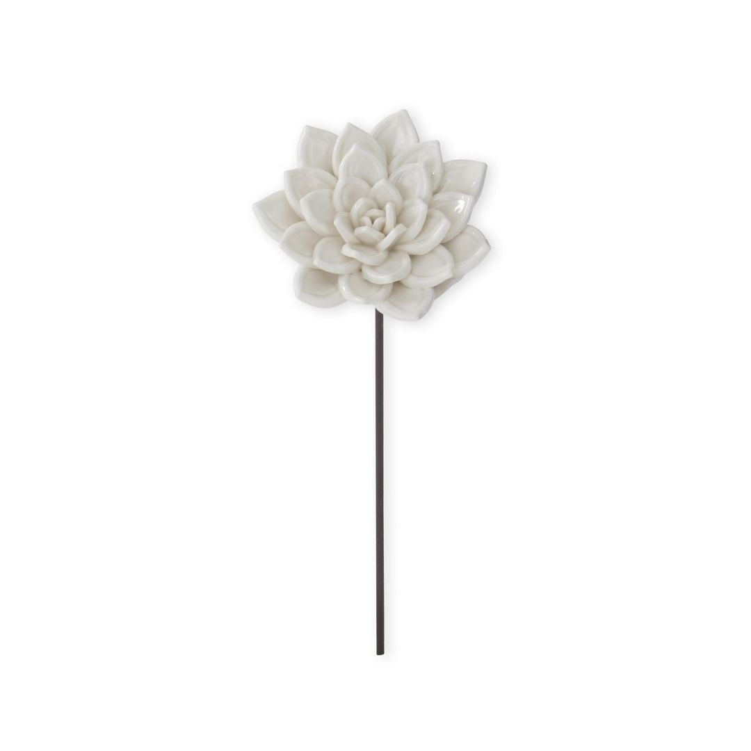 White Resin Flower Picks