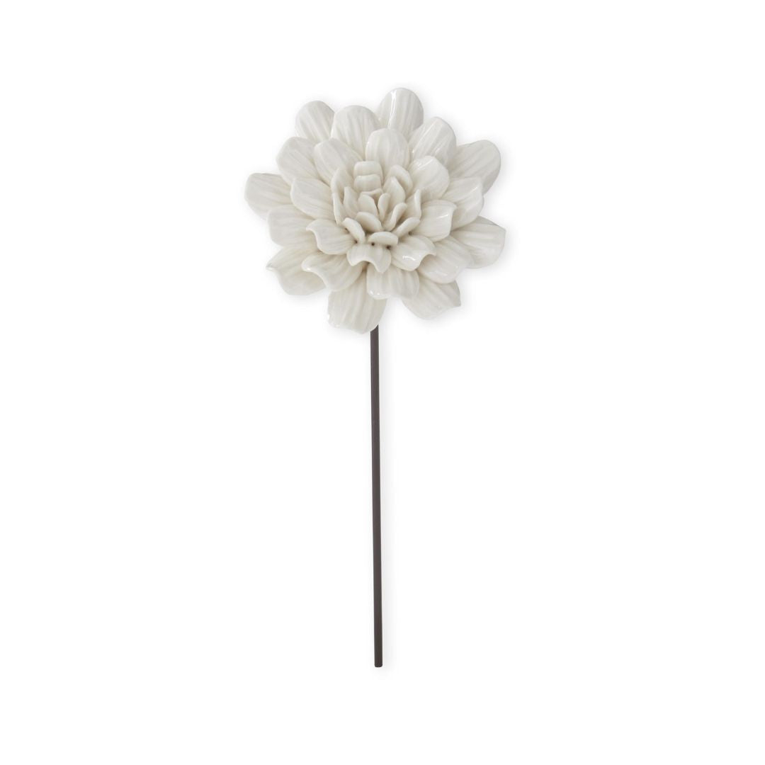 White Resin Flower Picks