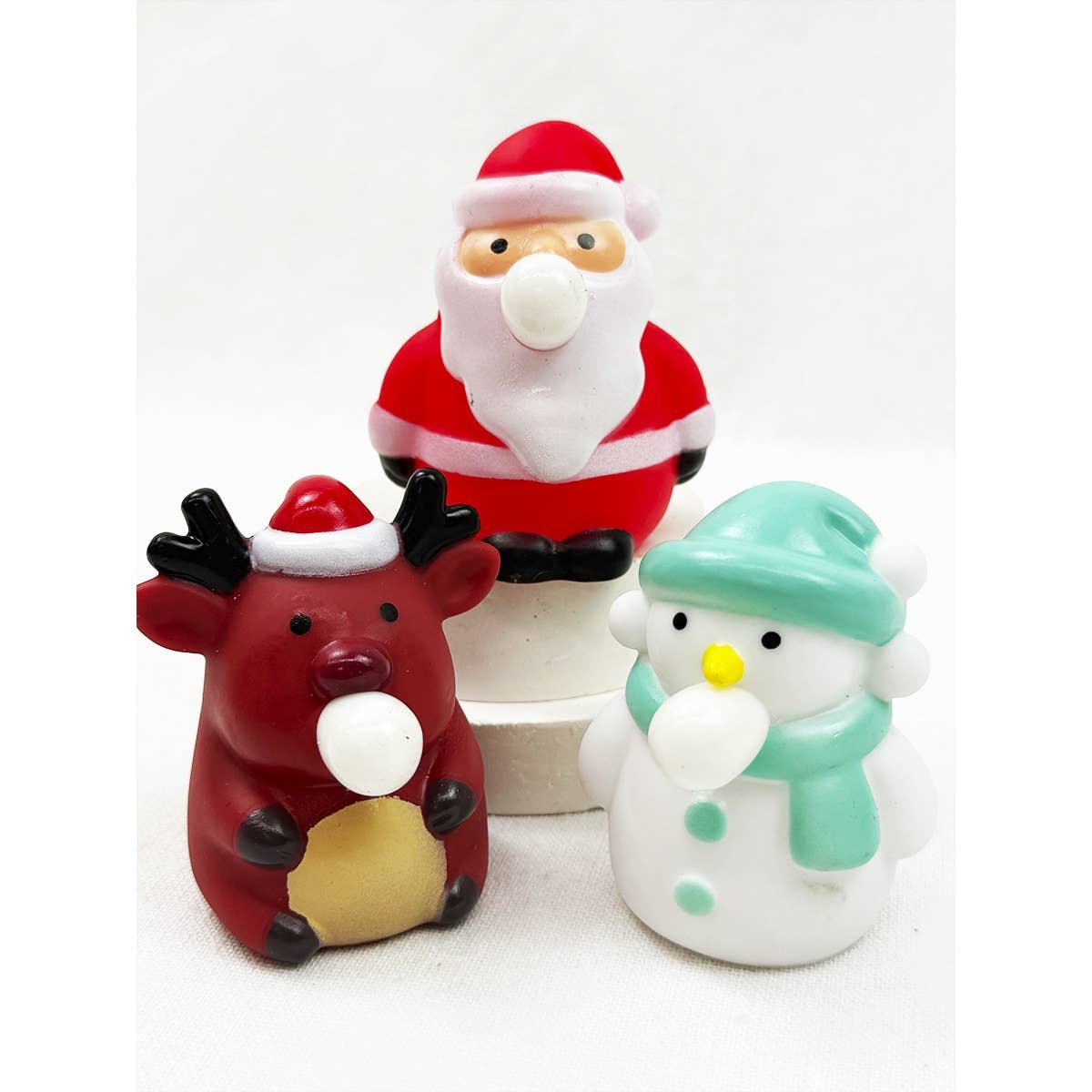 Blow Bubble Christmas Character Squishy