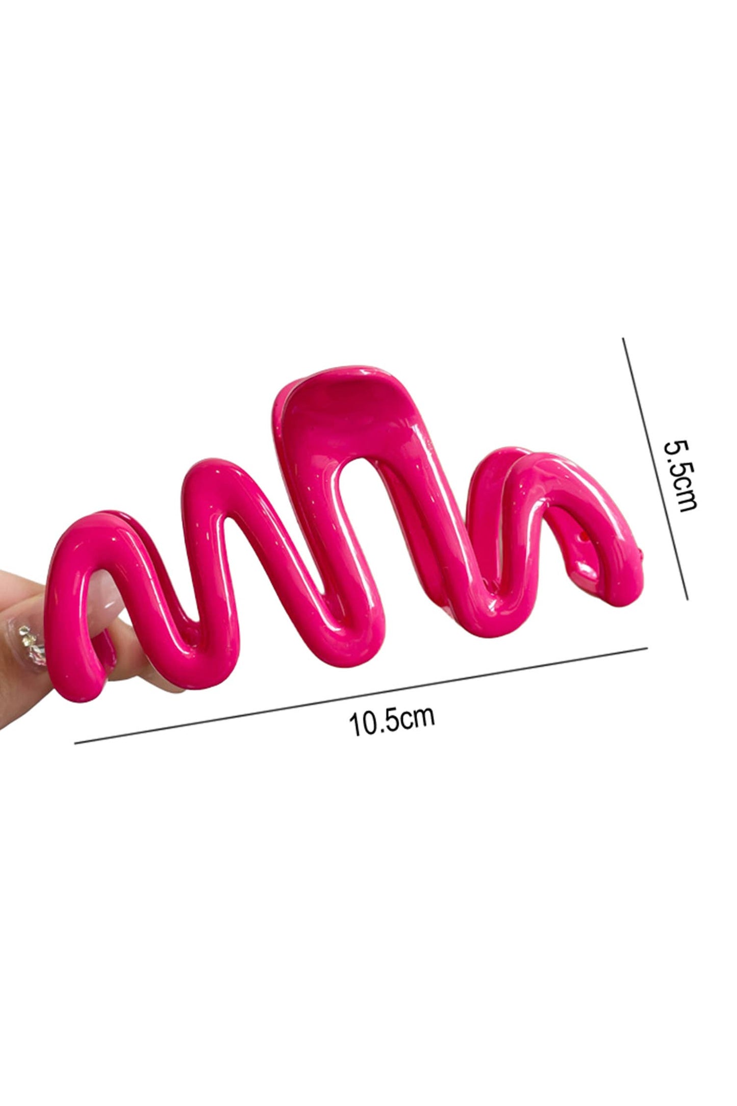 Chunky Waves Acrylic Hair Claw Clip