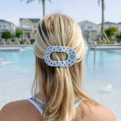 Flat Round Hair Clip - United We Sparkle