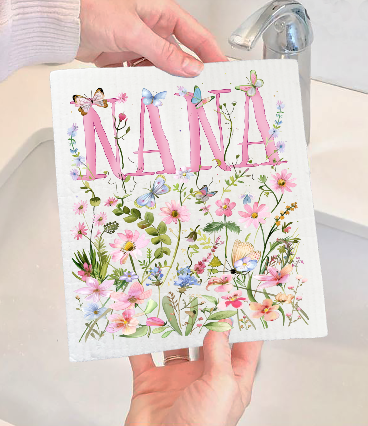 Wild Flowers Swedish Dishcloth - Nana