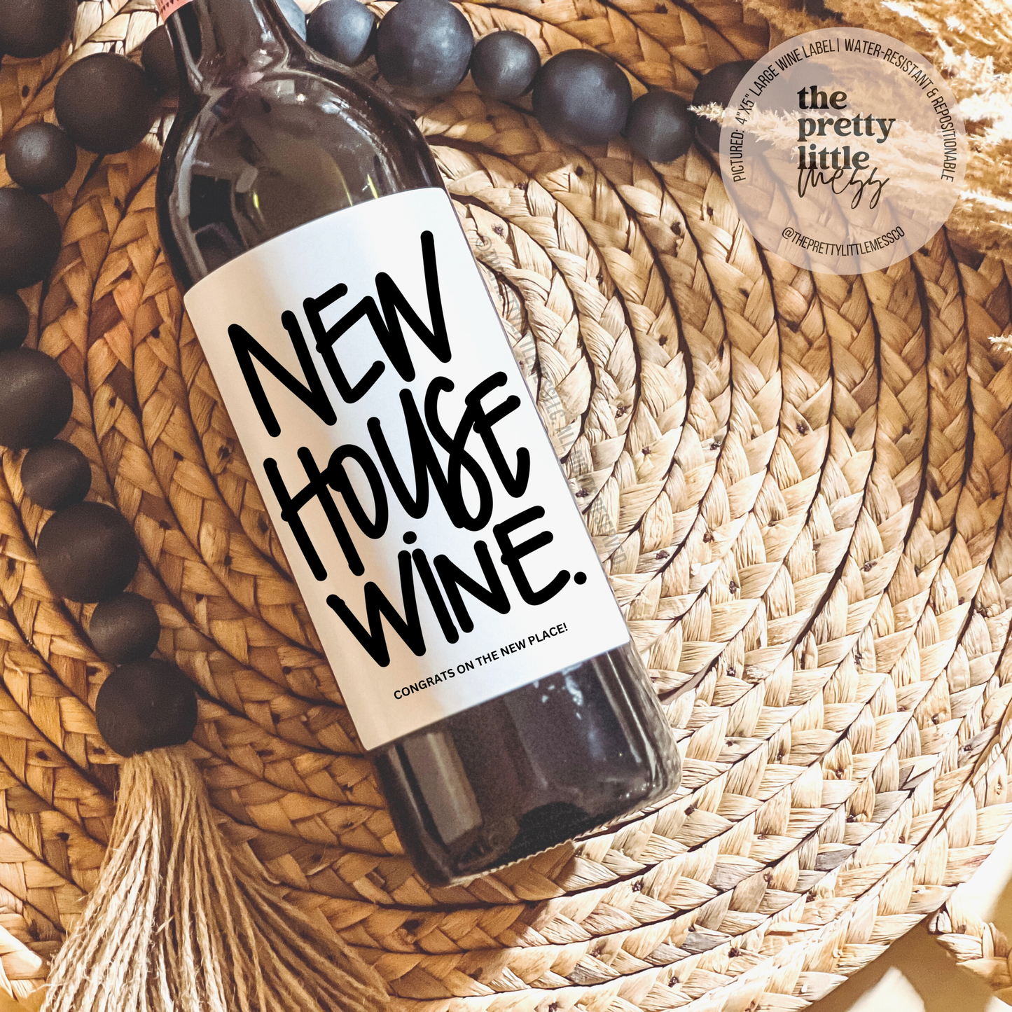 New House Wine - Wine Label