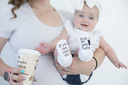 Baby Socks - If You Can Read This Bring My Mom a Coffee®