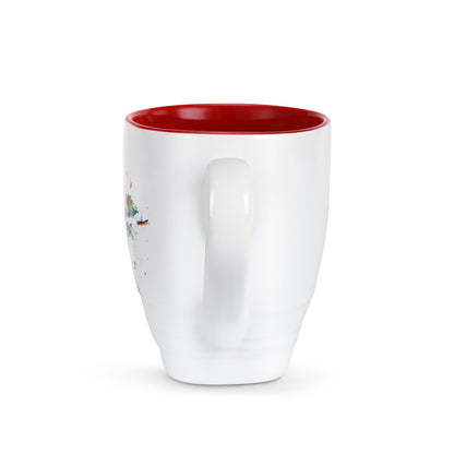 Cardinal & Holly Holiday Mug