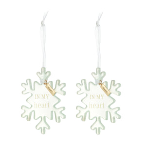 Snowflake Keep One/Share One Ornament Set - In My Heart