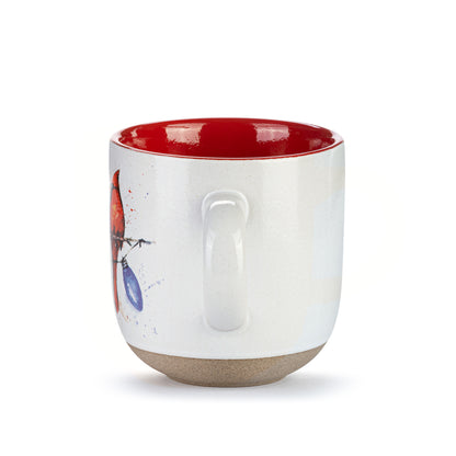 Cardinals on Lightstring Mug & Card Set