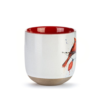 Cardinals on Lightstring Mug & Card Set