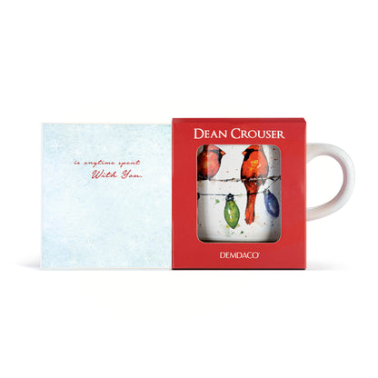 Cardinals on Lightstring Mug & Card Set