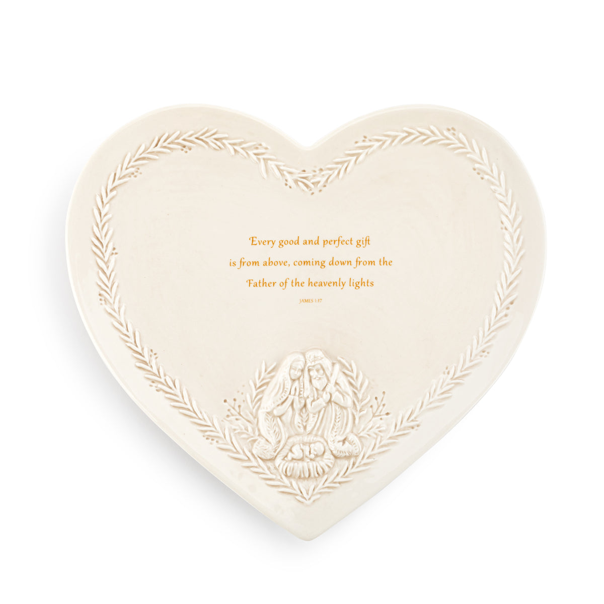 Every Good Gift Heart Plate