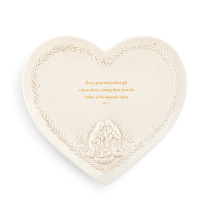 Every Good Gift Heart Plate