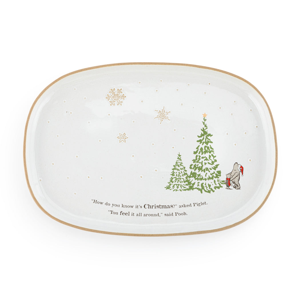 Christmas All Around Ceramic Oval Platter