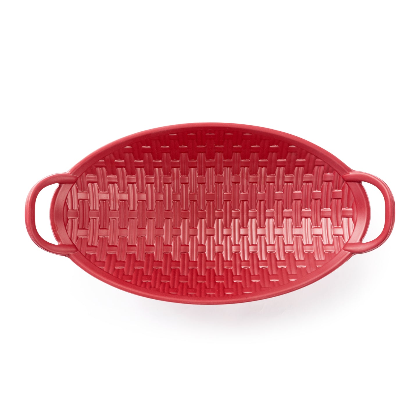 Red Melamine Bread Basket