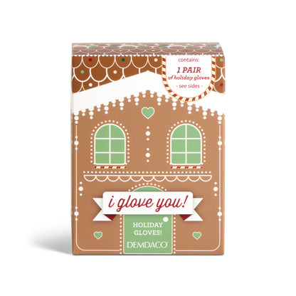 Holiday Winter Gloves - Cream & Tan