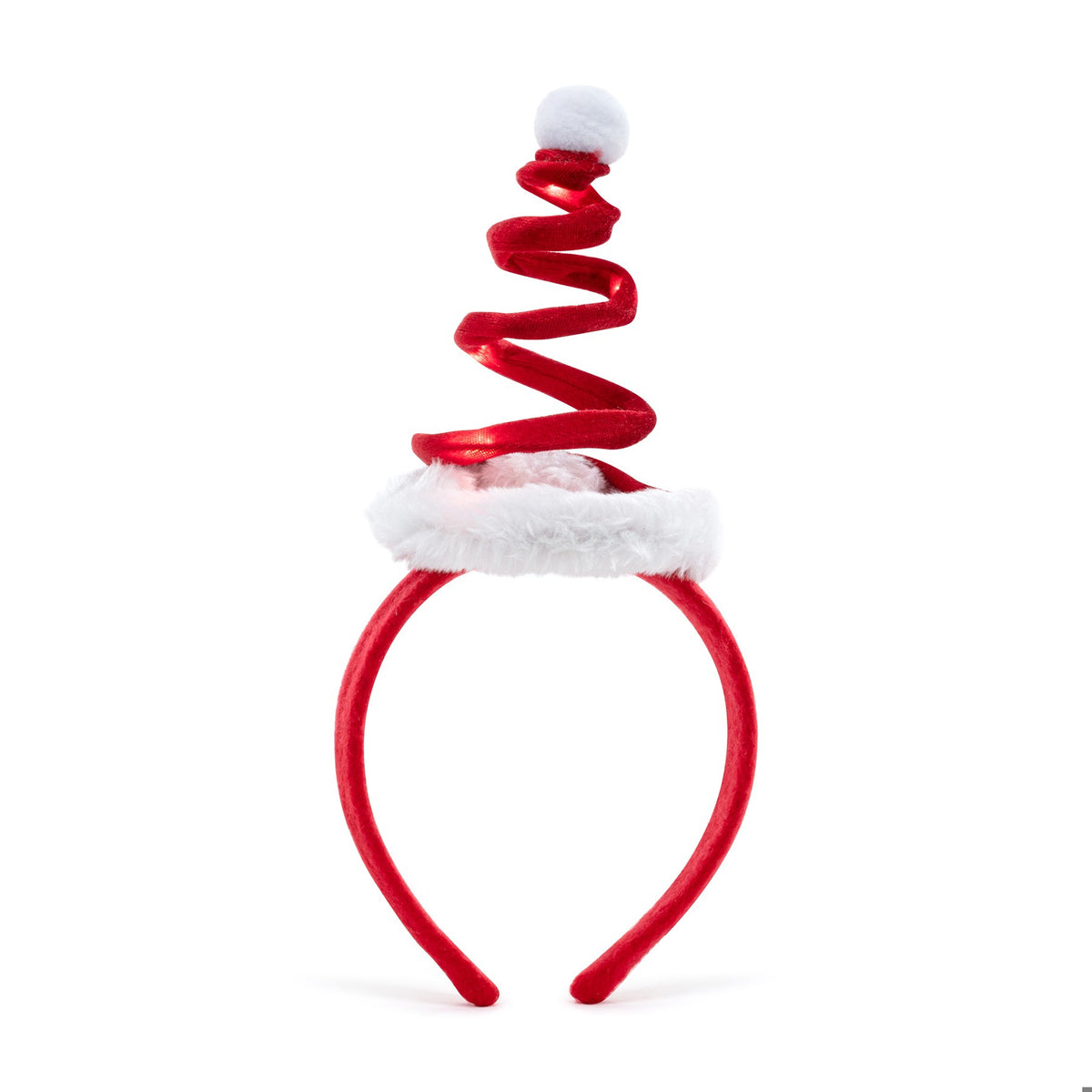 Swirly Santa Hat LED Headband