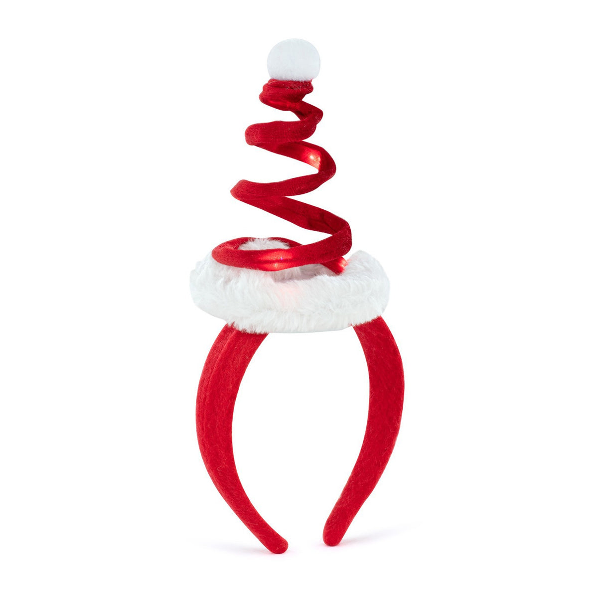 Swirly Santa Hat LED Headband