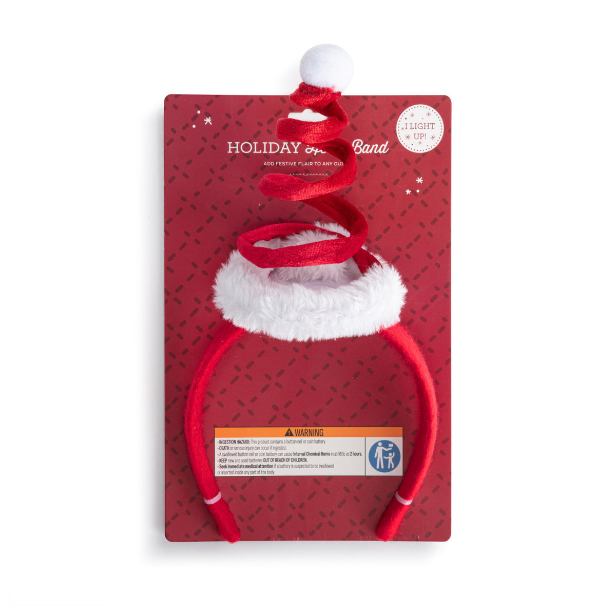Swirly Santa Hat LED Headband