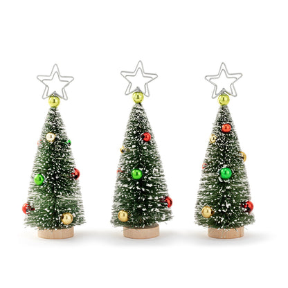 Bottlebrush Tree with Ornaments Placecard Holder