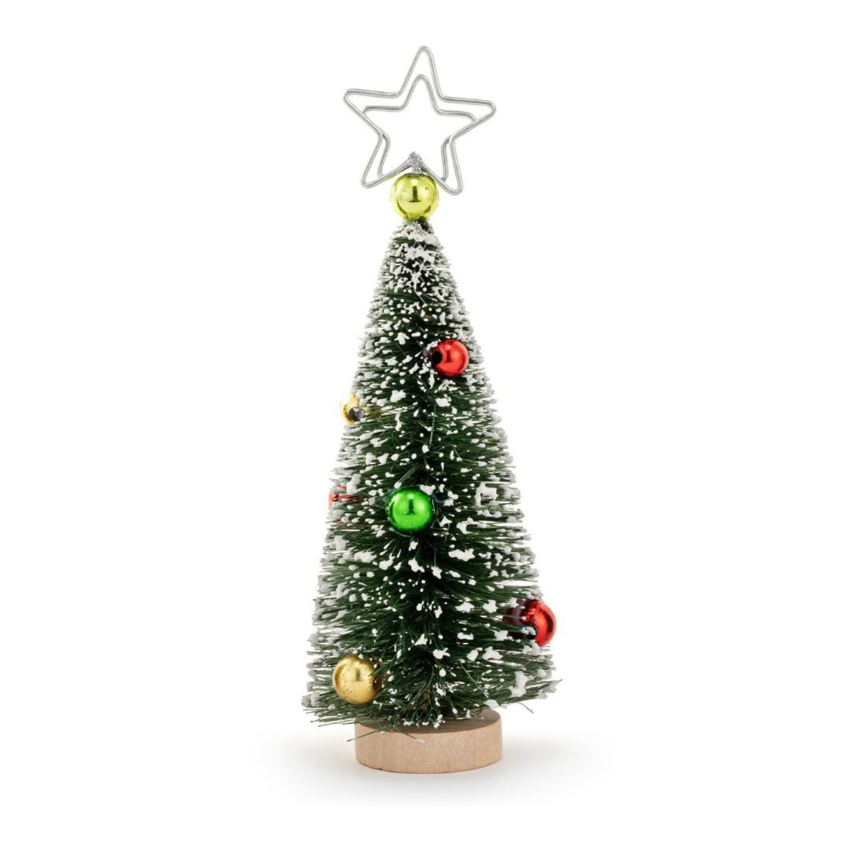 Bottlebrush Tree with Ornaments Placecard Holder