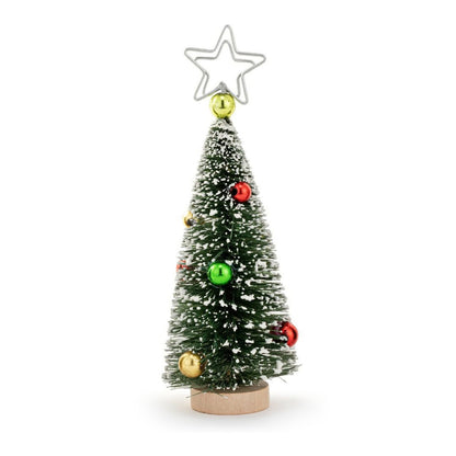 Bottlebrush Tree with Ornaments Placecard Holder