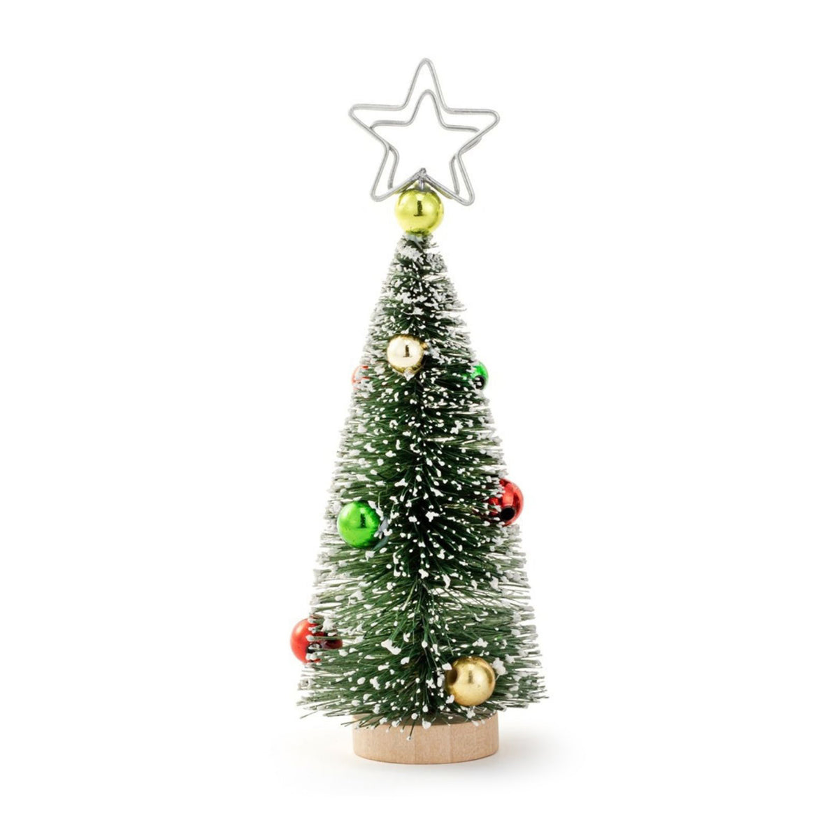 Bottlebrush Tree with Ornaments Placecard Holder