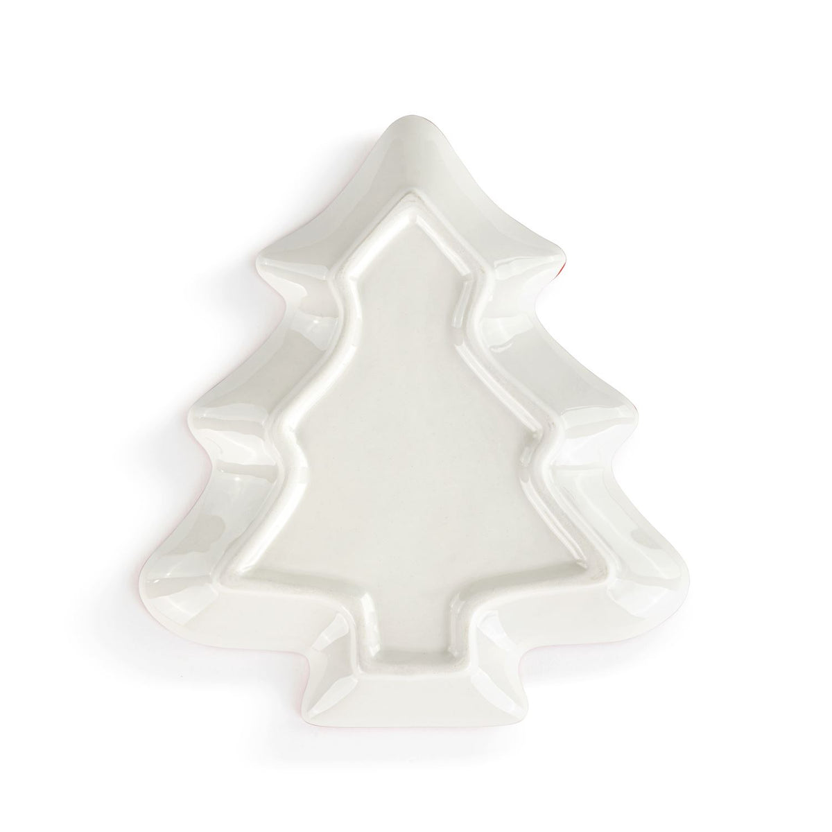 Snowman Heart Mini Ceramic Tree Shaped Dish