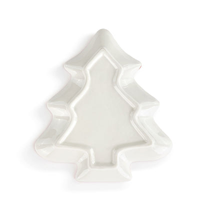 Snowman Heart Mini Ceramic Tree Shaped Dish