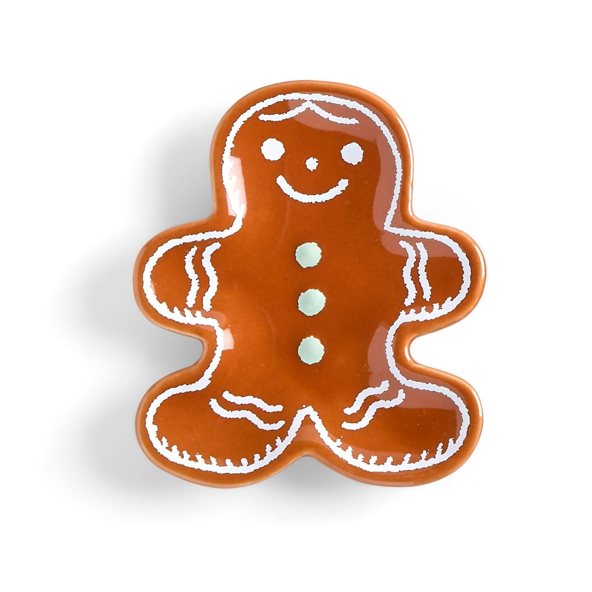 Gingerbread Cookie Trinket Dish - Brown