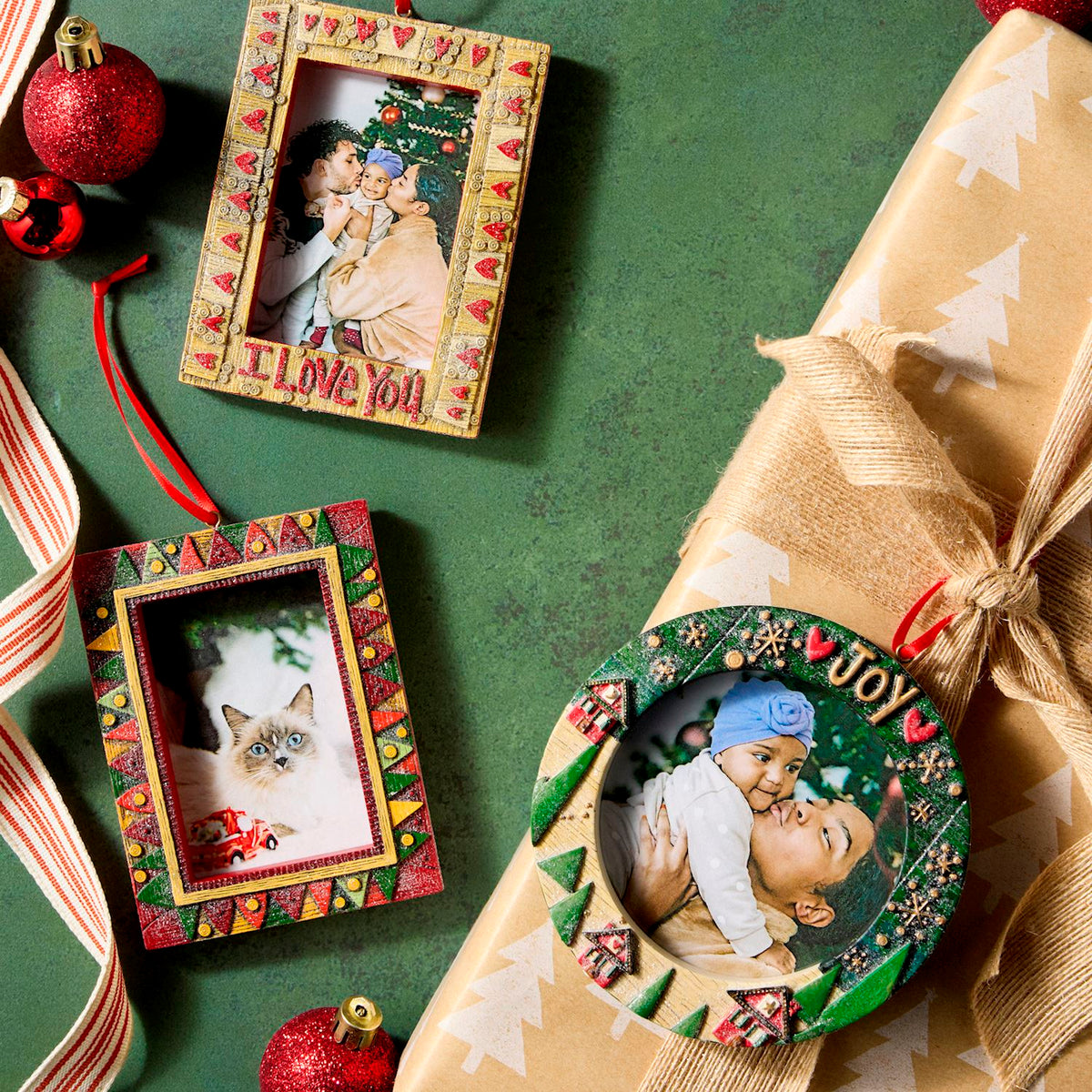 Joy Resin Frame Ornament